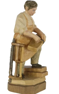 Schnitzkunst aus dem Erzgebirge Auslaufartikel | Holzschnitzereien*Tischler, geschnitzt, 20 cm, von