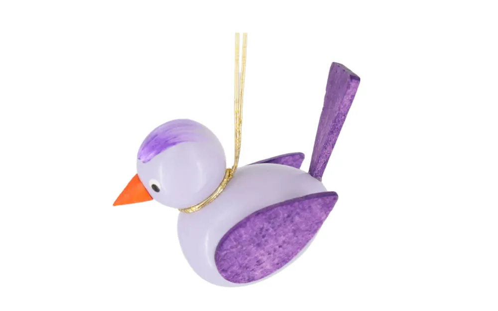 SEIFFENcom by Nestler GmbH Neuheiten | Frühlingsdeko*Vögel zum Hängen, 3 Stück, lila/rot/braun von SEIFFEN.COM