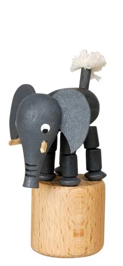 Jan Stephani Holzspielzeug*Wackelfigur Elefant von