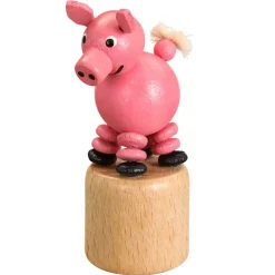 Jan Stephani Holzspielzeug*Wackelfigur Schwein von