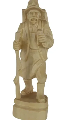 Schnitzkunst aus dem Erzgebirge Holzschnitzereien*Waldmann mit Pfeife, , geschnitzt, 25 cm von