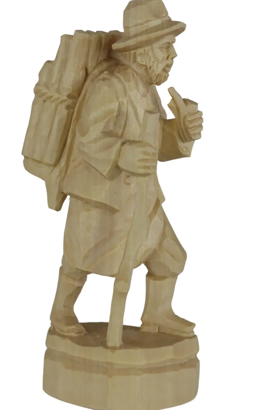 Schnitzkunst aus dem Erzgebirge Holzschnitzereien*Waldmann mit Pfeife, , geschnitzt, 25 cm von