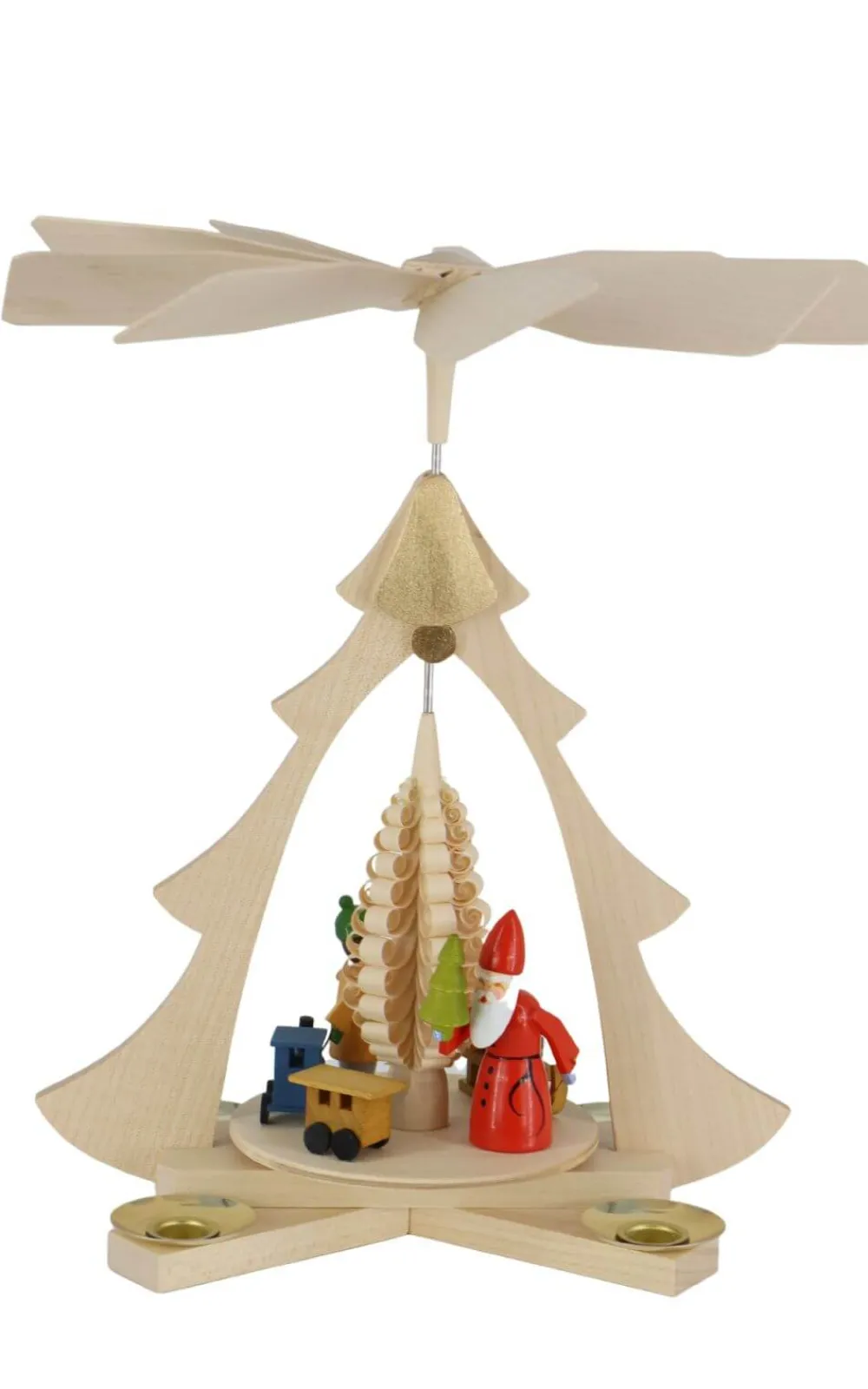 Zenker Neuheiten | Weihnachtspyramiden*Weihnachstpyramide Bescherung natur, 28 cm von Ralf