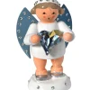 KWO Weihnachtsengel*Weihnachtsengel - Freundschaftsbote mit Swarovski Herz, 6 cm von