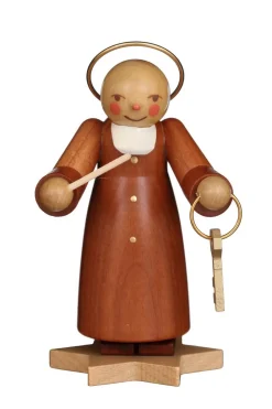 Christian Ulbricht Auslaufartikel | Weihnachtsengel*Weihnachtsengel - Musikengel Petrus, 9 cm, natur von