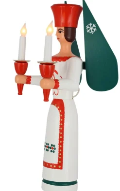 SEIFFENcom by Nestler GmbH Engel & Bergmann*Weihnachtsengel, , elektrisch beleuchtet, 50 cm von SEIFFEN.COM