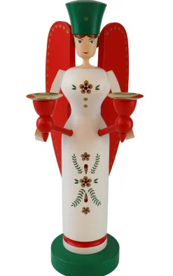Richard Glässer GmbH Engel & Bergmann*Weihnachtsengel für Wachskerzen, 32 cm, von Richard Glässer