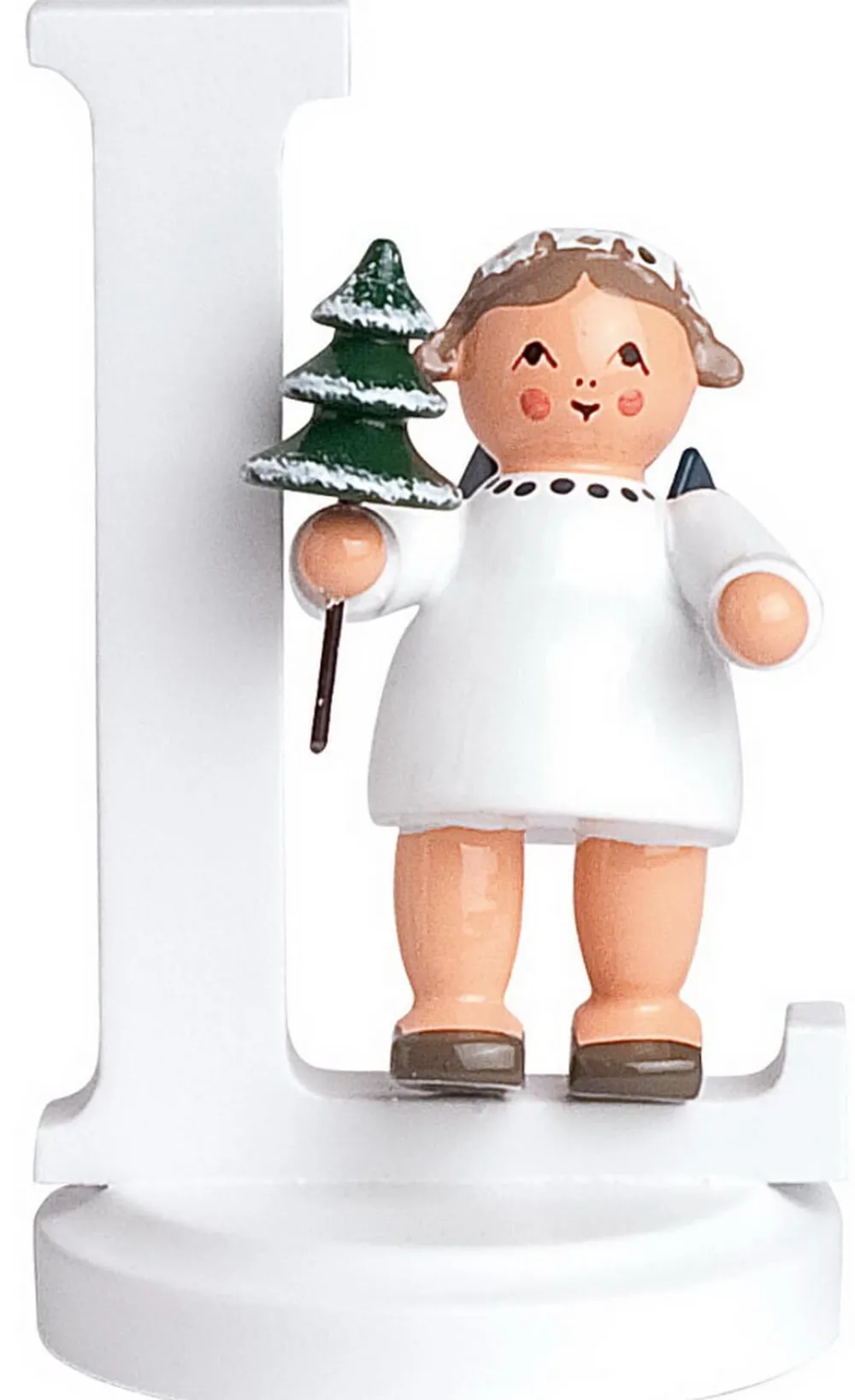 KWO Weihnachtsengel*Weihnachtsengel mit dem Buchstaben L, 7 cm von