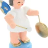 Figurenland Uhlig GmbH Weihnachtsengel*Weihnachtsengel mit kleinem Gong und blauen Flügeln von Figurenland Uhlig