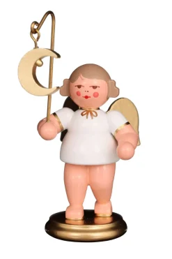 Christian Ulbricht Auslaufartikel*Weihnachtsengel mit Mond, 9 cm von