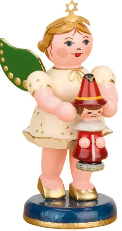 Hubrig Volkskunst Weihnachtsengel*Weihnachtsengel mit Weihnachtswichtel von