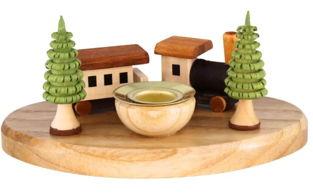 Knuth Neuber Kerzenhalter Weihnachten*Weihnachtskerzenhalter Eisenbahn von