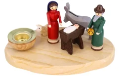 Knuth Neuber Kerzenhalter Weihnachten*Weihnachtskerzenhalter Heilige Familie, von