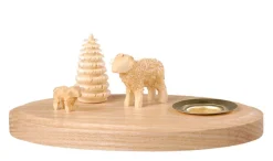 Albin Preißler Kerzenhalter Weihnachten*Weihnachtskerzenhalter mit 2 Schafen, , 11 cm von