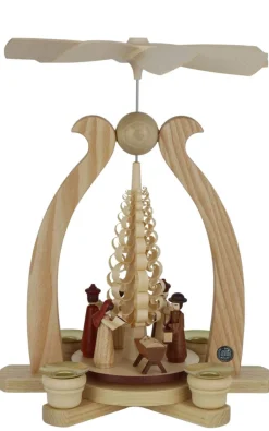 Müller Kleinkunst Weihnachtspyramiden*Weihnachtspyramide - Bogenpyramide Christi Geburt, 29 cm von