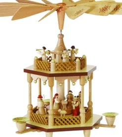 Richard Glässer GmbH Neuheiten | Weihnachtspyramiden*Weihnachtspyramide Christi Geburt, 1 - stöckig, 32 cm von Richard Glässer