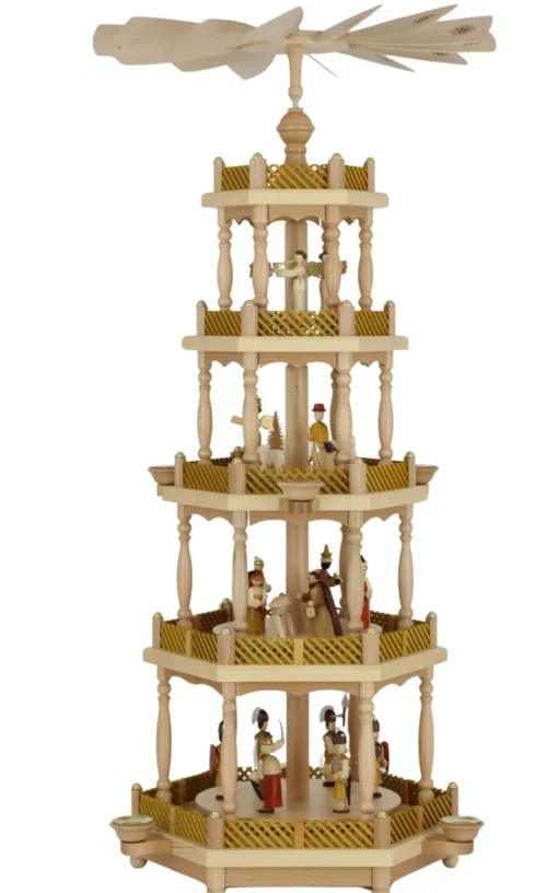 Richard Glässer GmbH Einzelstücke | Weihnachtspyramiden*Weihnachtspyramide Christi Geburt, , 4-stöckig von Richard Glässer