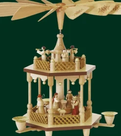 Richard Glässer GmbH Neuheiten | Weihnachtspyramiden*Weihnachtspyramide Christi Geburt, 1 - stöckig, 32 cm von Richard Glässer