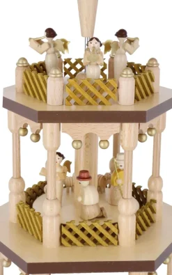 Richard Glässer GmbH Auslaufartikel*Weihnachtspyramide Christi Geburt, 4 – stöckig, 70 cm von Richard Glässer