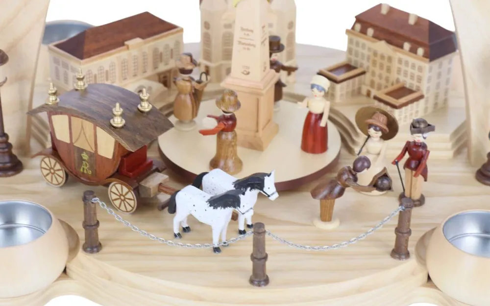 Müller Kleinkunst Einzelstücke | Neuheiten*Weihnachtspyramide Dresden Altstadt, 36 cm von