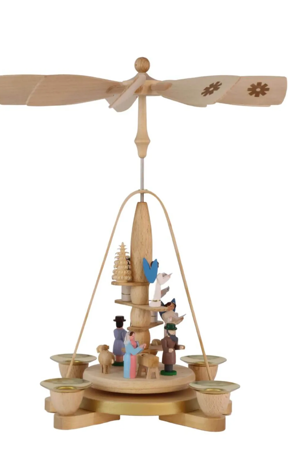 Richard Glässer GmbH Weihnachtspyramiden*Weihnachtspyramide Engeltreppe mit Christi Geburt, 28 cm von Richard Glässer