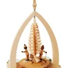 Richard Glässer GmbH Weihnachtspyramiden*Weihnachtspyramide für Teelichte mit Winterkinder, 28cm, von Richard Glässer