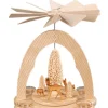Albin Preißler Weihnachtspyramiden*Weihnachtspyramide für Teelichte mit geschnitzten Rehen, 28 cm von