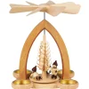 Heinz Lorenz Teelichtpyramiden | Weihnachtspyramiden*Weihnachtspyramide für Teelichte Eisläufer, 26 cm, von