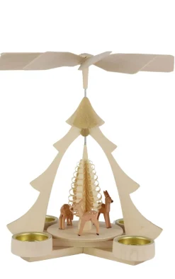 Zenker Neuheiten | Teelichtpyramiden*Weihnachtspyramide für Teelichte mit Rehe, , 28 cm von Ralf