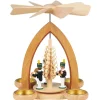 Heinz Lorenz Neuheiten | Teelichtpyramiden*Weihnachtspyramide für Teelichte Bergleute, farbig, 26 cm von