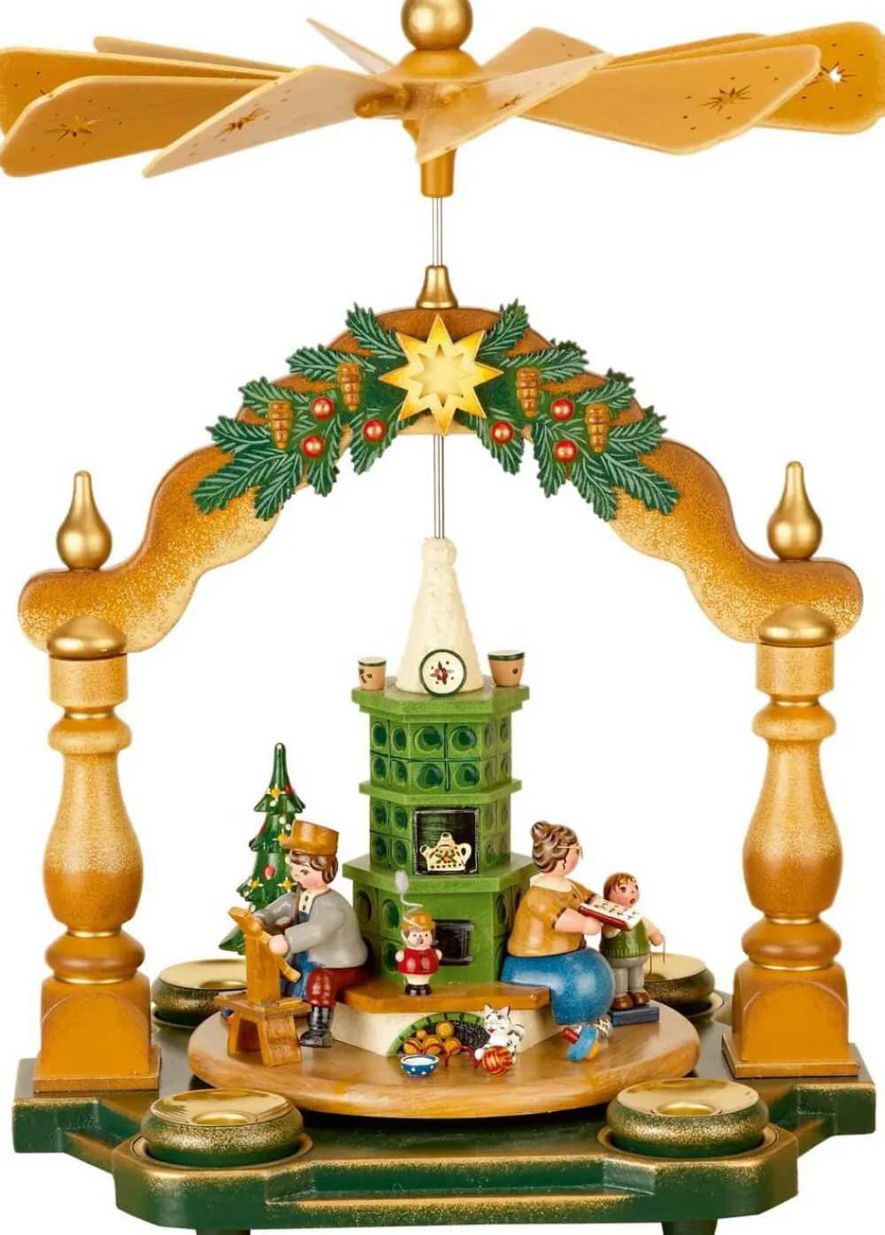 Hubrig Volkskunst Neuheiten | Bestseller*Weihnachtspyramide Großmutters Weihnachtsstube von