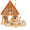 Richard Glässer GmbH Weihnachtspyramiden*Weihnachtspyramide Haus mit Winterkinder, 29 cm von Richard Glässer