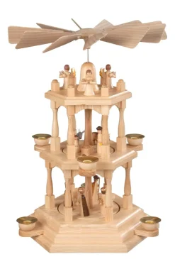Albin Preißler Weihnachtspyramiden*Weihnachtspyramide Heilige Familie, , 3-stöckig, 41 cm von