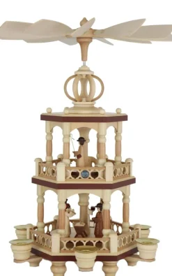 Müller Kleinkunst Weihnachtspyramiden*Weihnachtspyramide Heilige Geschichte, 40 cm von