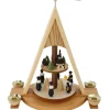 Knuth Neuber Auslaufartikel*Weihnachtspyramide Kurrende und Seiffener Dorf, 2 - stöckig von
