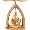 Heinz Lorenz Weihnachtspyramiden*Weihnachtspyramide Lichterengel und Bergmann, 28 cm, von