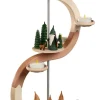 Seiffener Volkskunst eG Weihnachtspyramiden*Weihnachtspyramide mit Bergwichtel und Jägerwichtel, S-Form von Seiffener Volkskunst