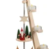 Seiffener Volkskunst eG Weihnachtspyramiden*Weihnachtspyramide mit Bergwichtel und Weihnachtswichtel, L-Form von Seiffener Volkskunst