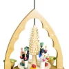 Richard Glässer GmbH Weihnachtspyramiden*Weihnachtspyramide mit Engel und Bergmann, 19 cm von Richard Glässer