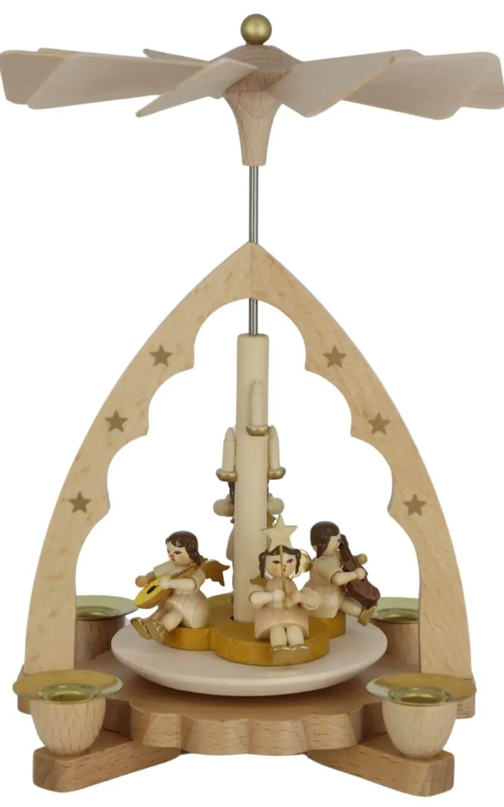 Richard Glässer GmbH Weihnachtspyramiden*Weihnachtspyramide mit Engelkonzert, 19 cm, von Richard Glässer