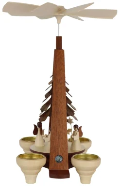 Müller Kleinkunst Weihnachtspyramiden*Weihnachtspyramide mit Engel, 29 cm von