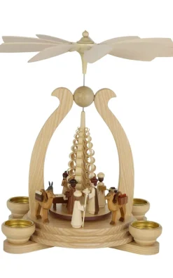 Müller Kleinkunst Weihnachtspyramiden*Weihnachtspyramide mit Heilige Geschichte, 34 cm von