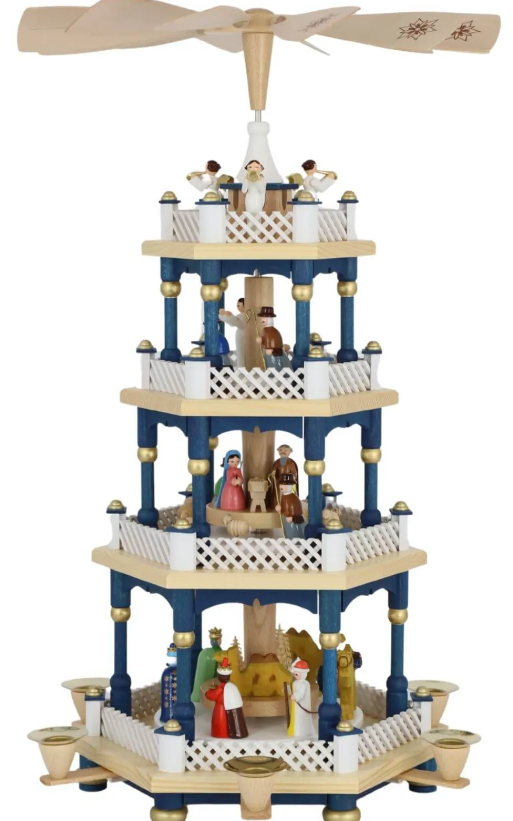 Richard Glässer GmbH Neuheiten*Weihnachtspyramide mit Heiliger Familie, , 54 cm von Richard Glässer