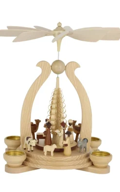 Müller Kleinkunst Weihnachtspyramiden*Weihnachtspyramide mit Heilige Geschichte, 34 cm von