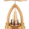 Heinz Lorenz Weihnachtspyramiden*Weihnachtspyramide mit Kurrende für Teelichte, 28 cm von