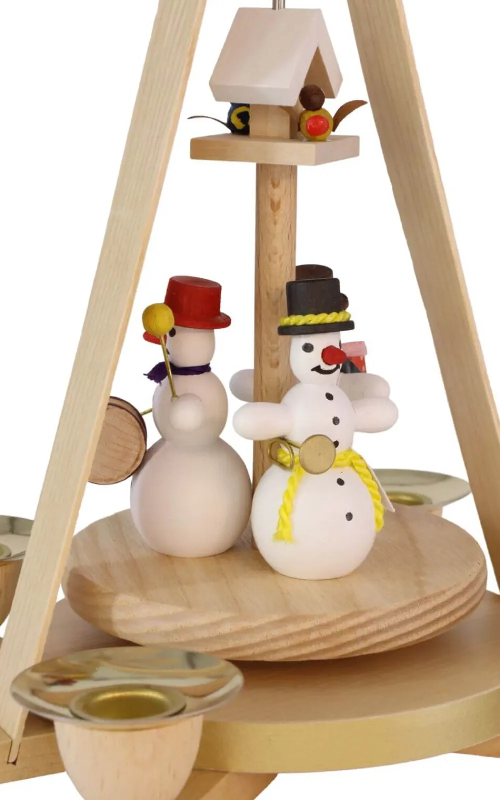Richard Glässer GmbH Auslaufartikel | Weihnachtspyramiden*Weihnachtspyramide mit musizierenden Schneemännern, 28 cm von Richard Glässer