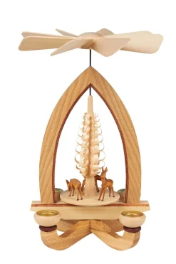 Heinz Lorenz Neuheiten | Weihnachtspyramiden*Weihnachtspyramide mit Rehen, 28 cm von