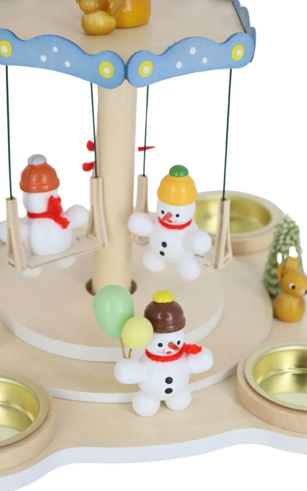 Zenker Bestseller | Weihnachtspyramiden*Weihnachtspyramide mit Schneemännern - Karussell, 28 cm von Ralf