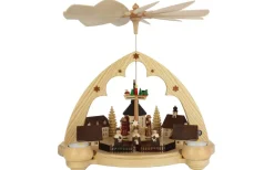 Müller Kleinkunst Weihnachtspyramiden*Weihnachtspyramide mit Seiffener Dorf, 36 cm von