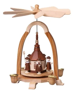 Thomas Preißler Weihnachtspyramiden*Weihnachtspyramide mit Seiffener Kirche, 24 cm von